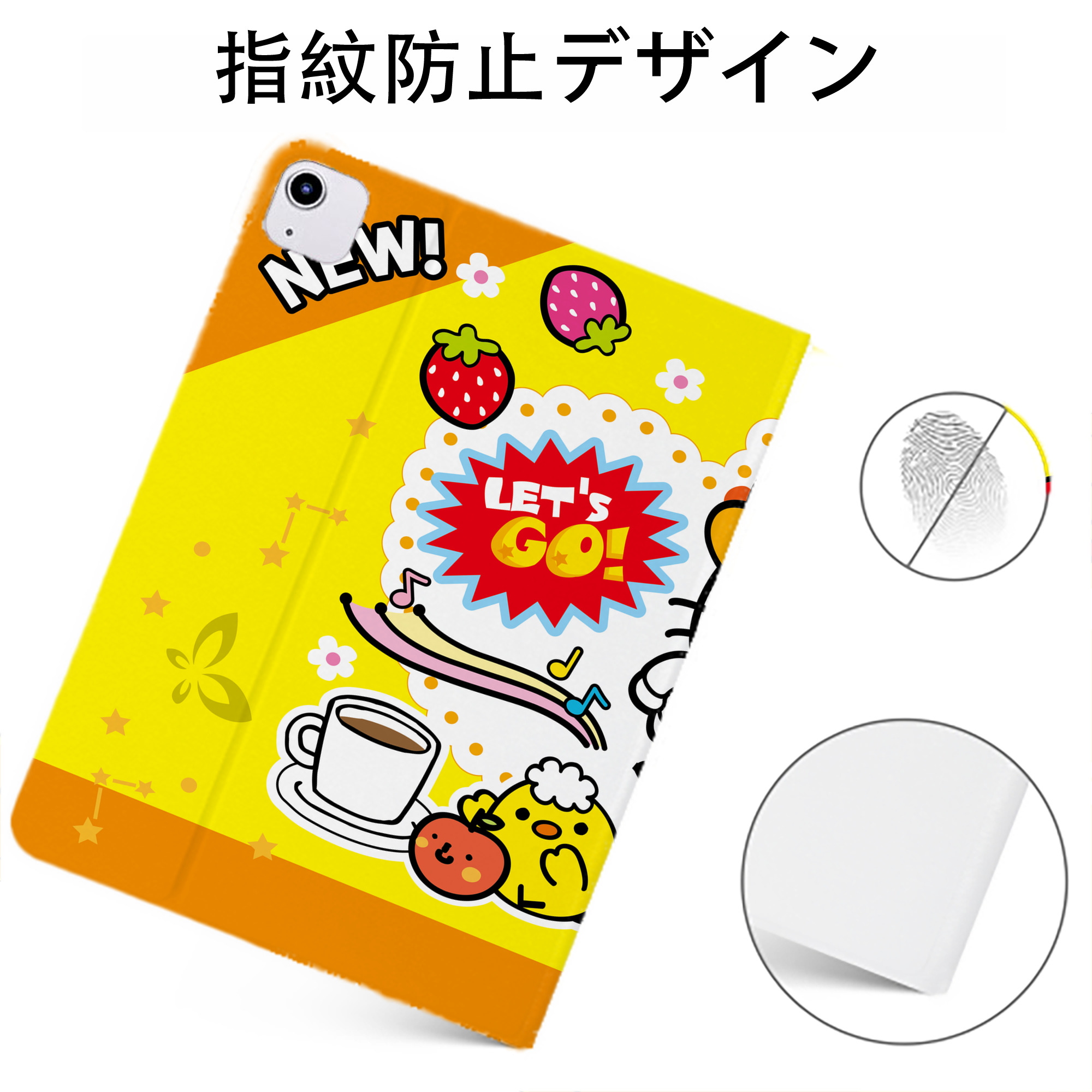 （画像用） Hello Kitty ハローキティ IPadケース ペンホルダー付き ブックスタイルデザイン